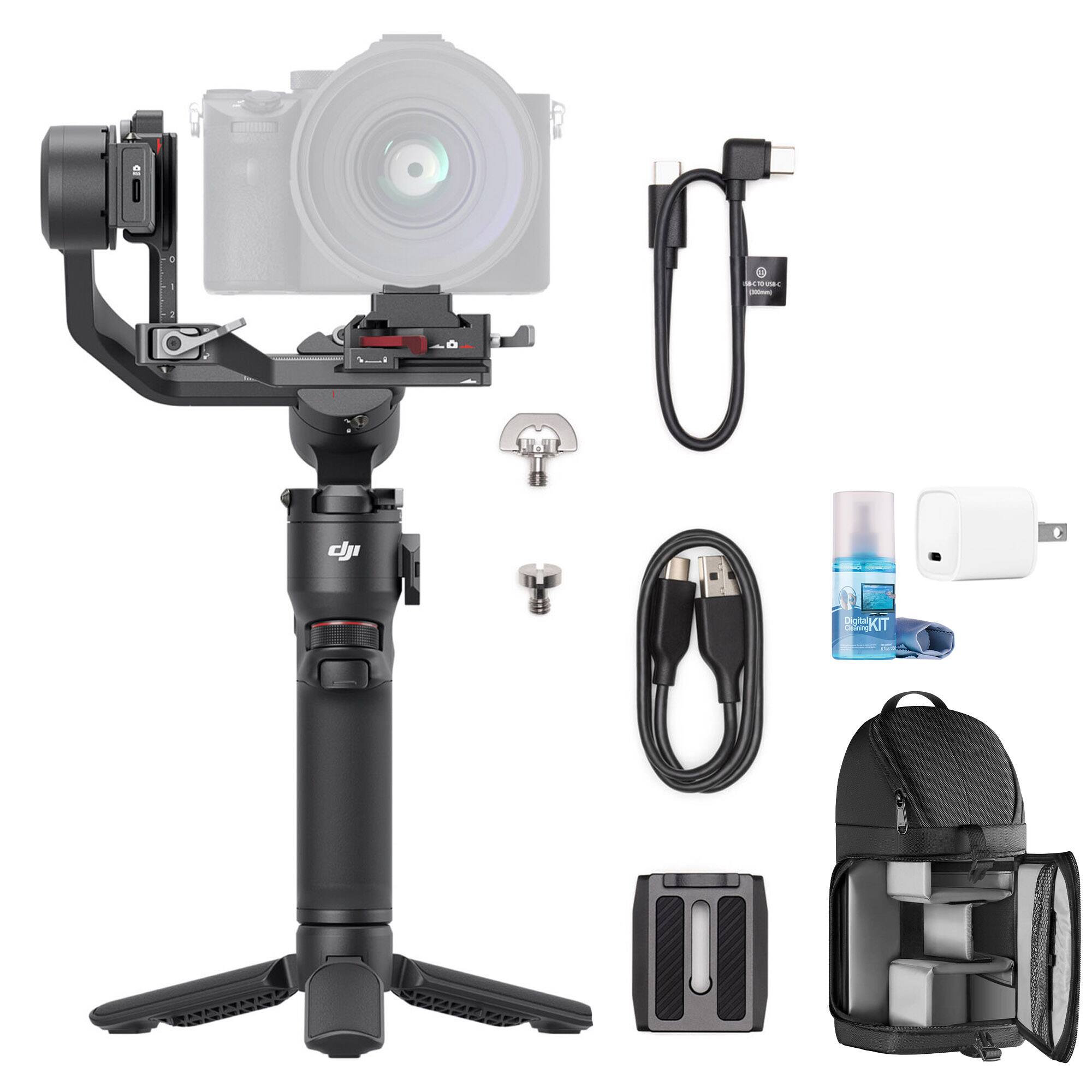Front. DJI - DJI RS 3 Mini 3-Axis Gimbal Stabilizer for DSLR and Mirrorless Camera.