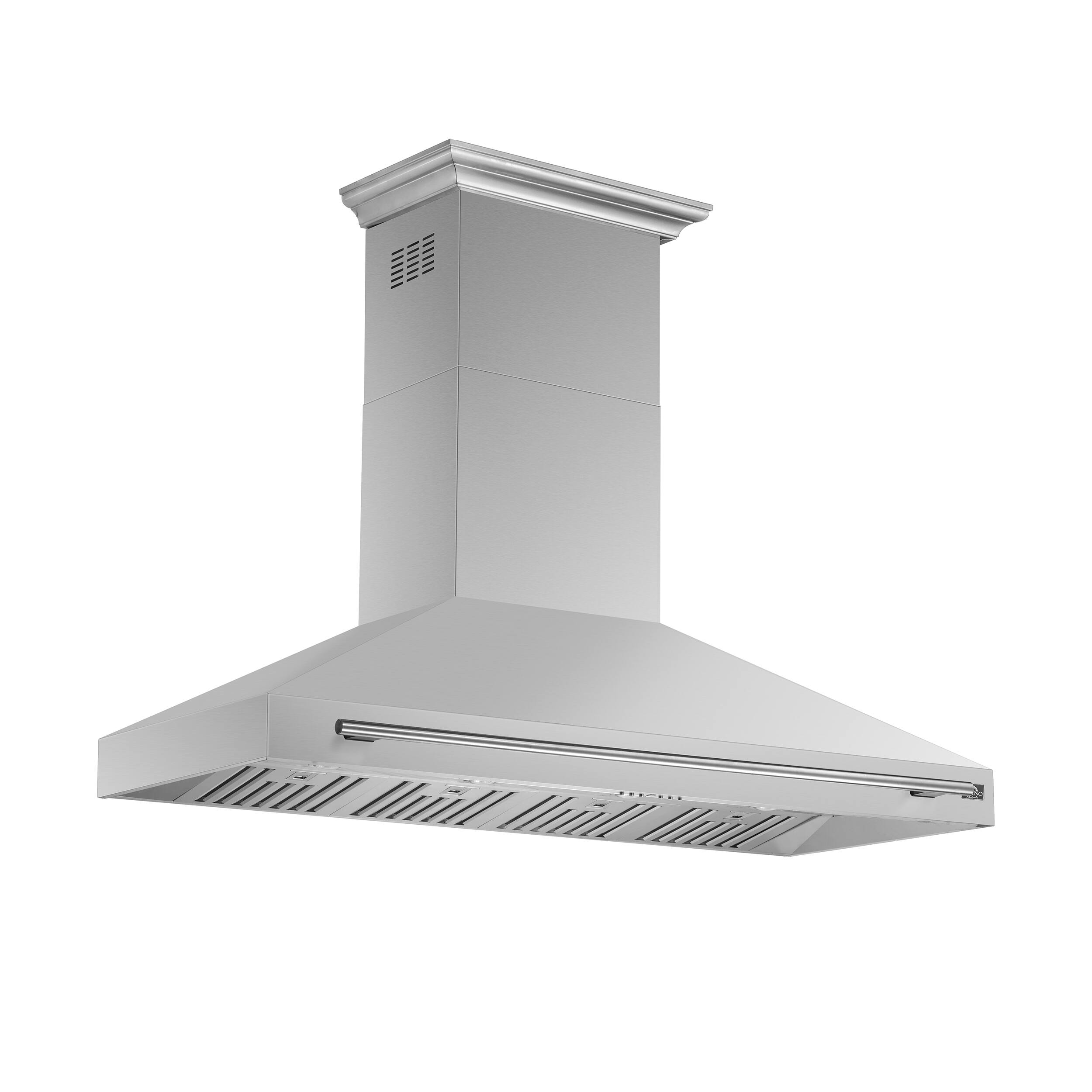 Alt View 1. Forno Appliances - Aria 60 in. Convertible Wall-Mounted Range Hood - Silver.
