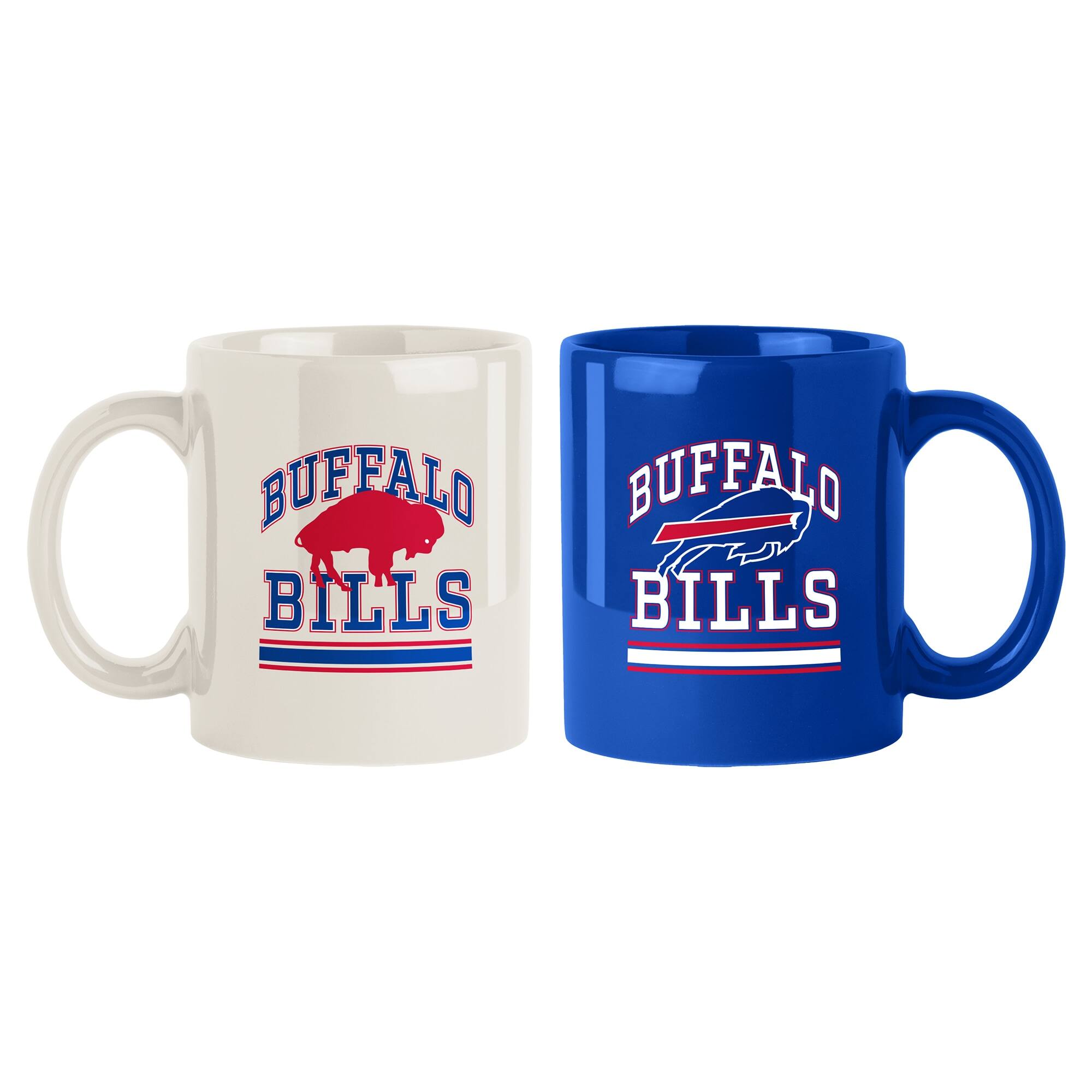 Logo Brands - Buffalo Bills 15oz. Current & Throwback Mug Set - Multicolor price history on PriceWatchPro