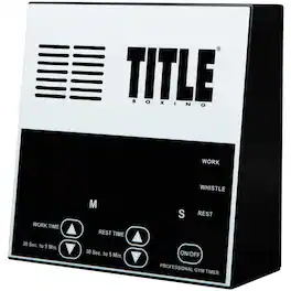 TITLE Boxing - Pro Digital Gym Timer - Black