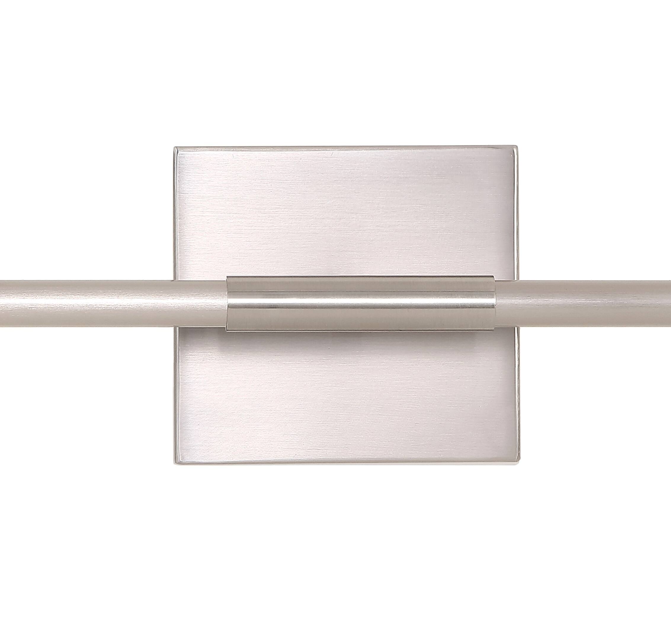 Alt View 7. Jonathan Y - Makena 28" Modern Minimalist Dimmable Integrated LED Metal Wall Sconce, Nickel - Nickel.