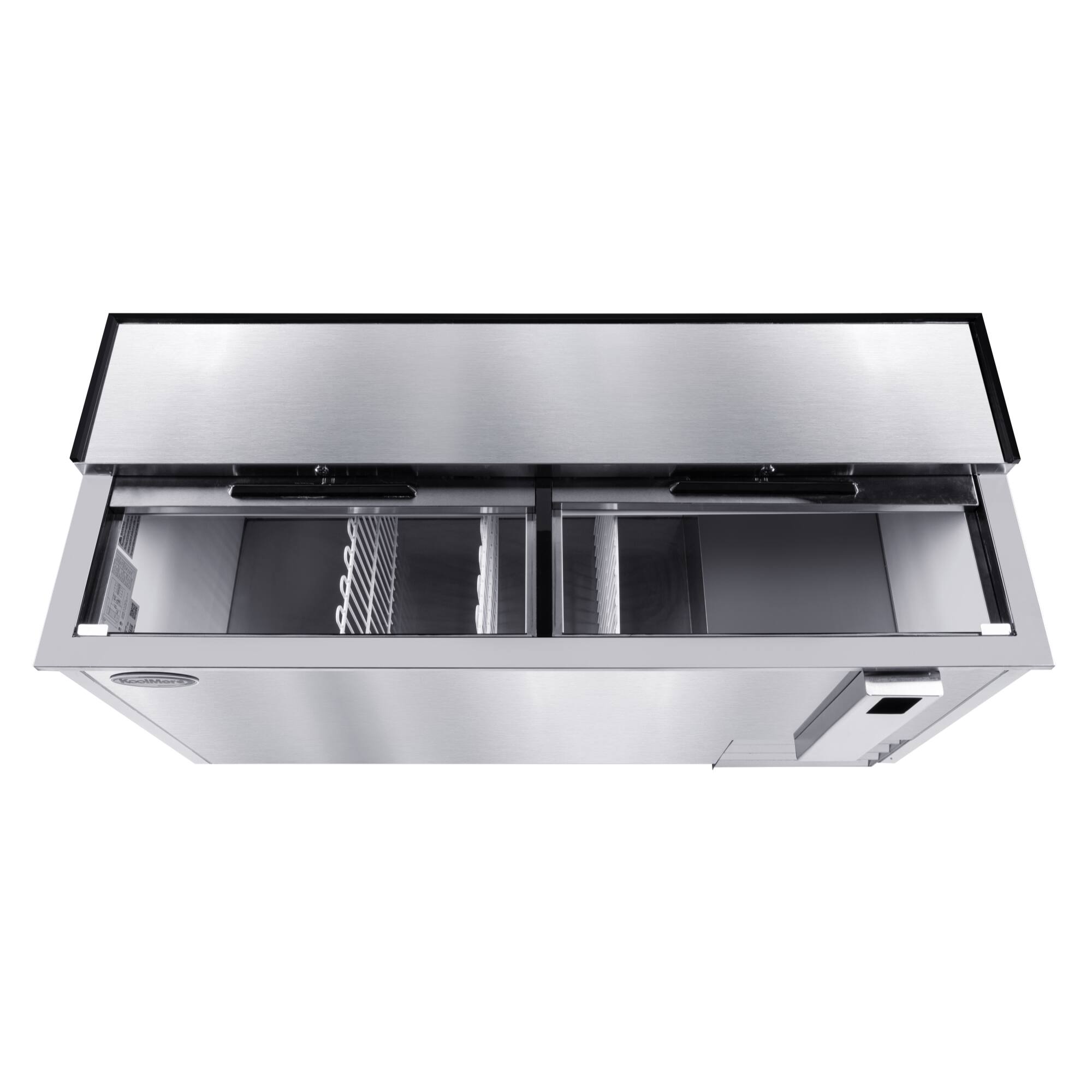 Alt View 3. Koolmore - 65 in. Commercial Bottle Cooler in Stainless-Steel with Built-In Opener, ETL Listed, 19 cu. ft. (KM-BOC65-SS) - Stainless steel.