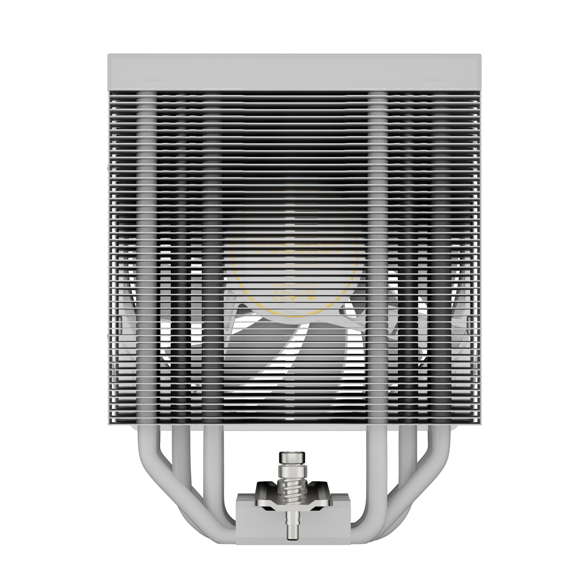 Alt View 2. GAMDIAS - BOREAS M2-51D White AMD/Intel CPU Air Cooler, 5 high performance Copper Heat Pipes, CPU Temperature and Fan RPM display - White.