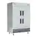 Left. Koolmore - 54 in. Commercial Stainless Steel Solid Half Door Reach-In Refrigerator 47 cu. ft. RIR-2D-SSHD - Stainless-Steel.