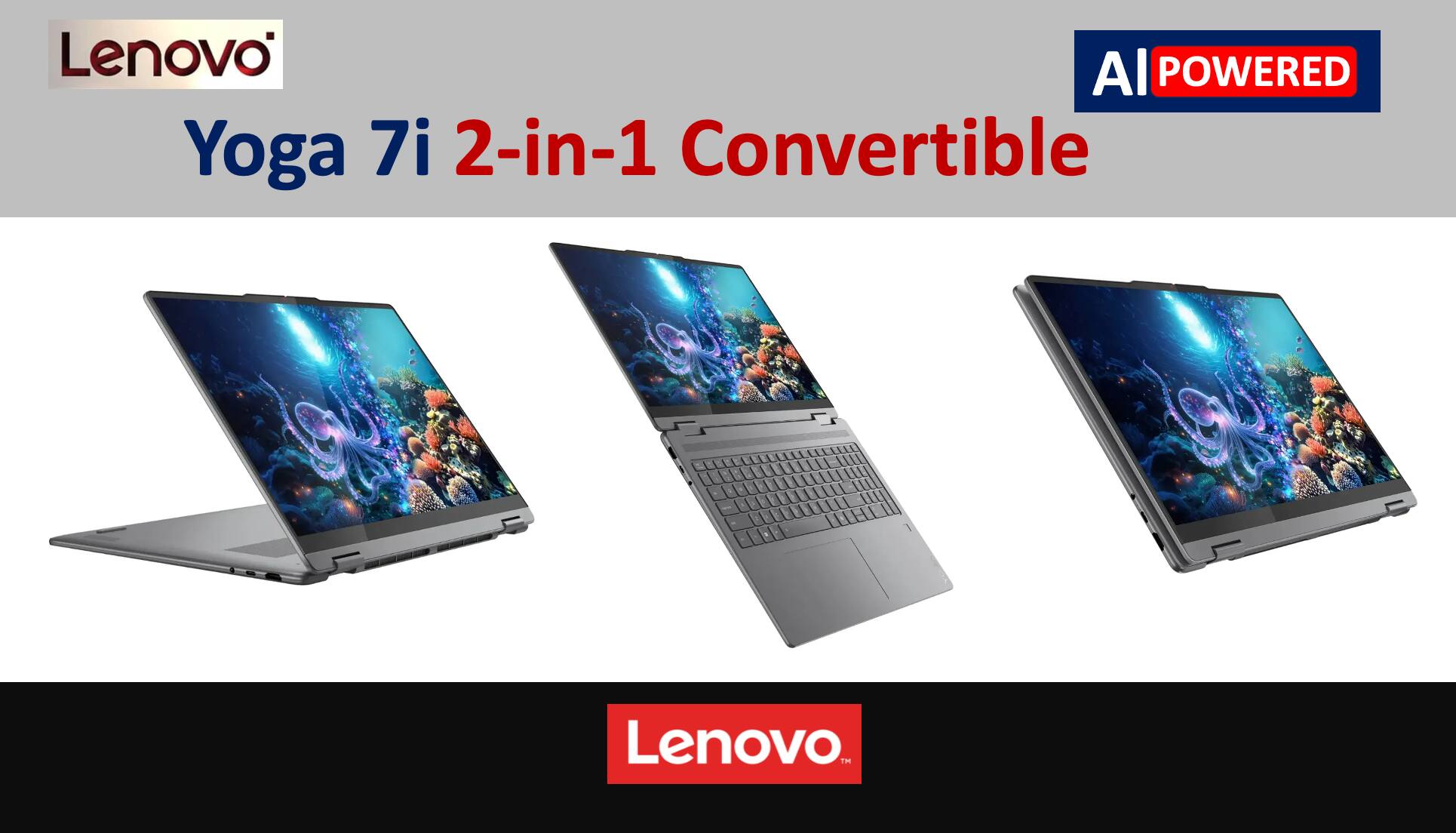 Lenovo Yoga 7i 2-in-1 Convertible  
AI POWERED