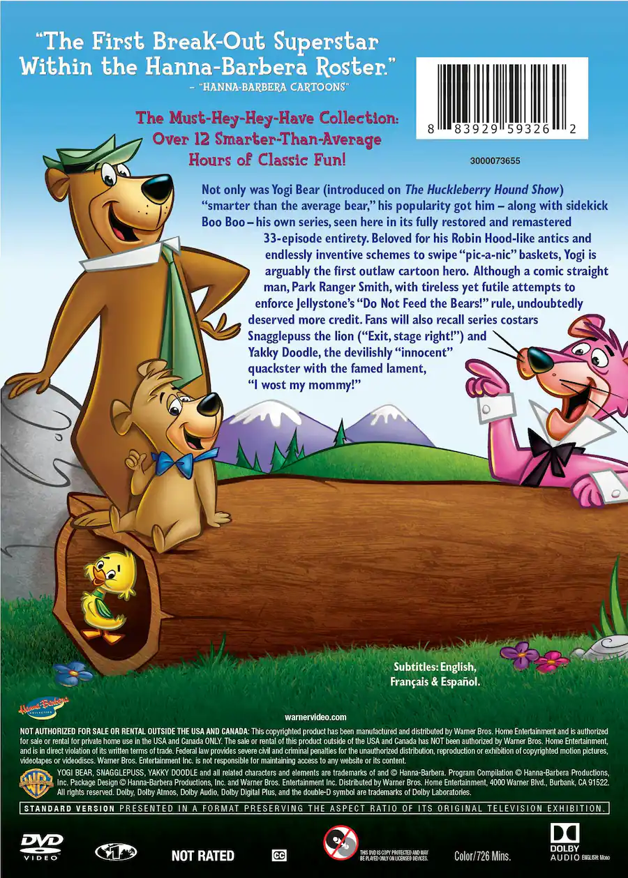 Yogi Bear The Complete Series Box Set DVD Standard Best Buy yogi-bear-the-complete-series-box-set-dvd-standard-best-buy