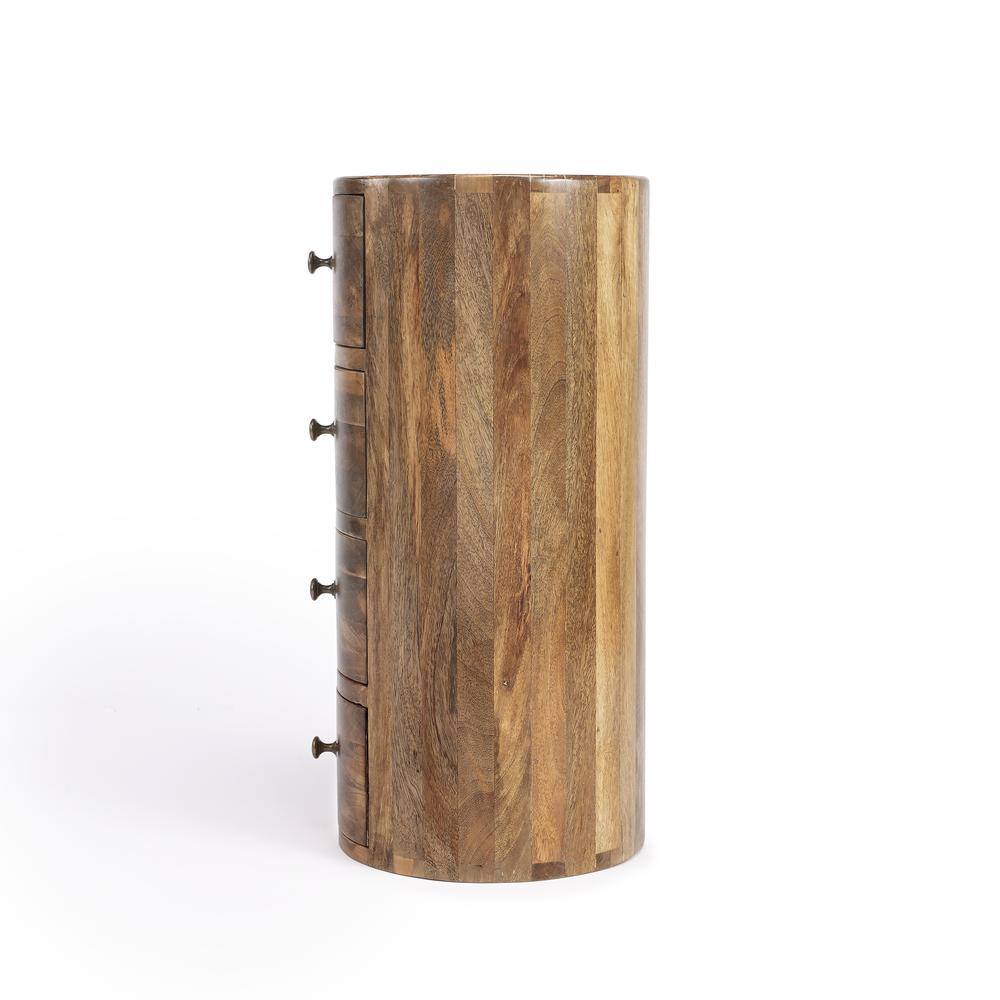 Alt View 1. Butler Specialty - Liam Light Wood End Table with Storage - Light Brown.