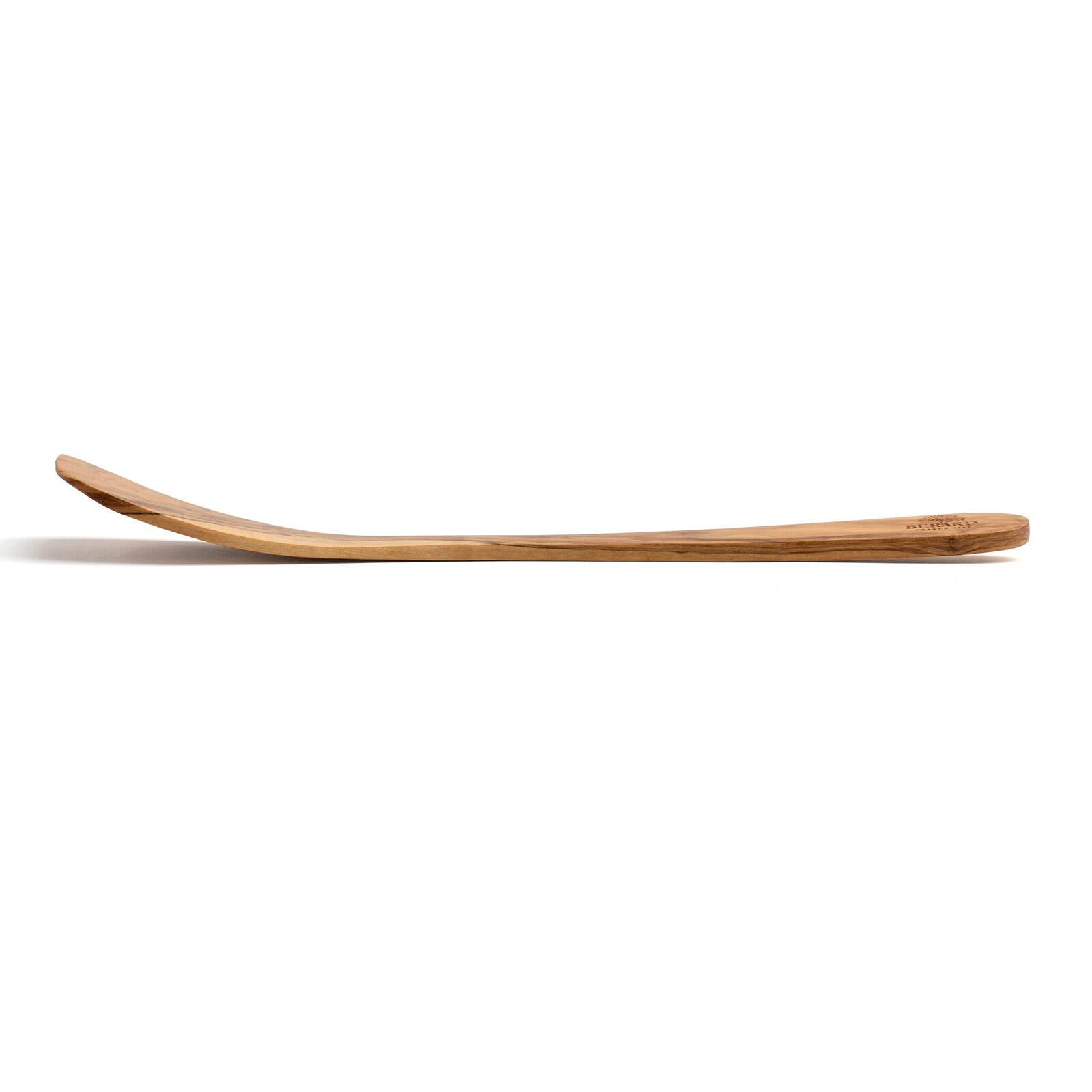 Alt View 5. Berard - Handcrafted Olive Wood 12 Inch Curved Spatula - Brown.