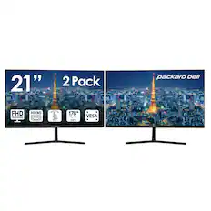 21" 2 Pack
Packard Bell
FHD 1920x1080
HDMI
Tilt
178° View
VESA