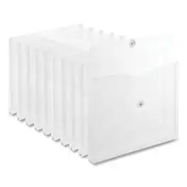 Universal - Side Opening Poly Envelopes 1 Expansion Letter Size Clear 10 per Pack