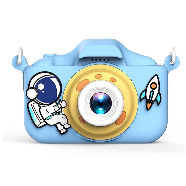 Cluzine - Kids Digital Camera, 2000W Pixels, 1080P Video, Games, Blue Astronaut Design