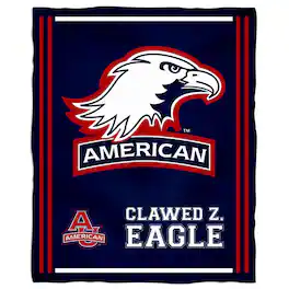 Vive La Fete - American University Eagles 36'' x 48'' Children's Mascot Plush Blanket - Multicolor