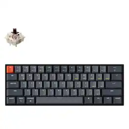 Keychron - Refurbished Excellent - K12 RGB Wireless Mechanical Keyboard Hot-Swappable K12-H3 - Black/Gray