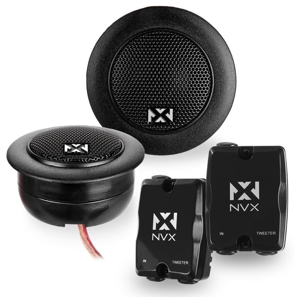 NVX - VSPTW 450W Peak (150W RMS) 1in V-Series Silk Dome Tweeters with External Crossovers