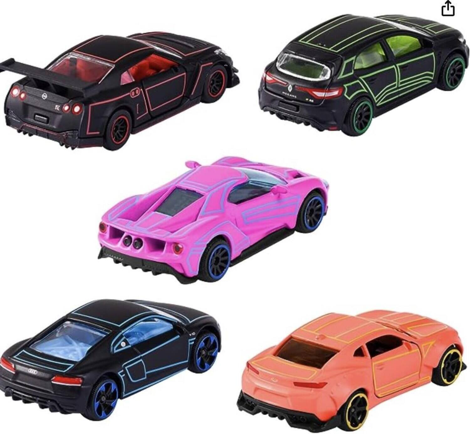 Alt View 3. Majorette - Light Racer Giftpack (2023) 5 Piece Set 1/64 Diecast Model Cars by Majorette - Multicolor.