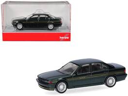 BMW Alpina B12 1/87 (HO) Plastic Model Car by Herpa - Green Metallic