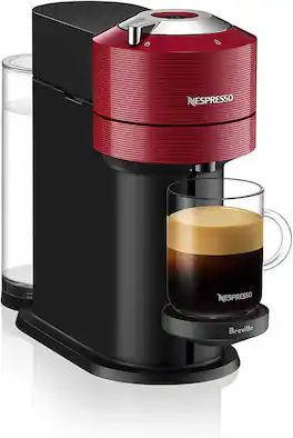 Nespresso - Vertuo Next Single Serve Coffee and Espresso Machine, Centrifusion Technology, for Vertuo Capsules - Red