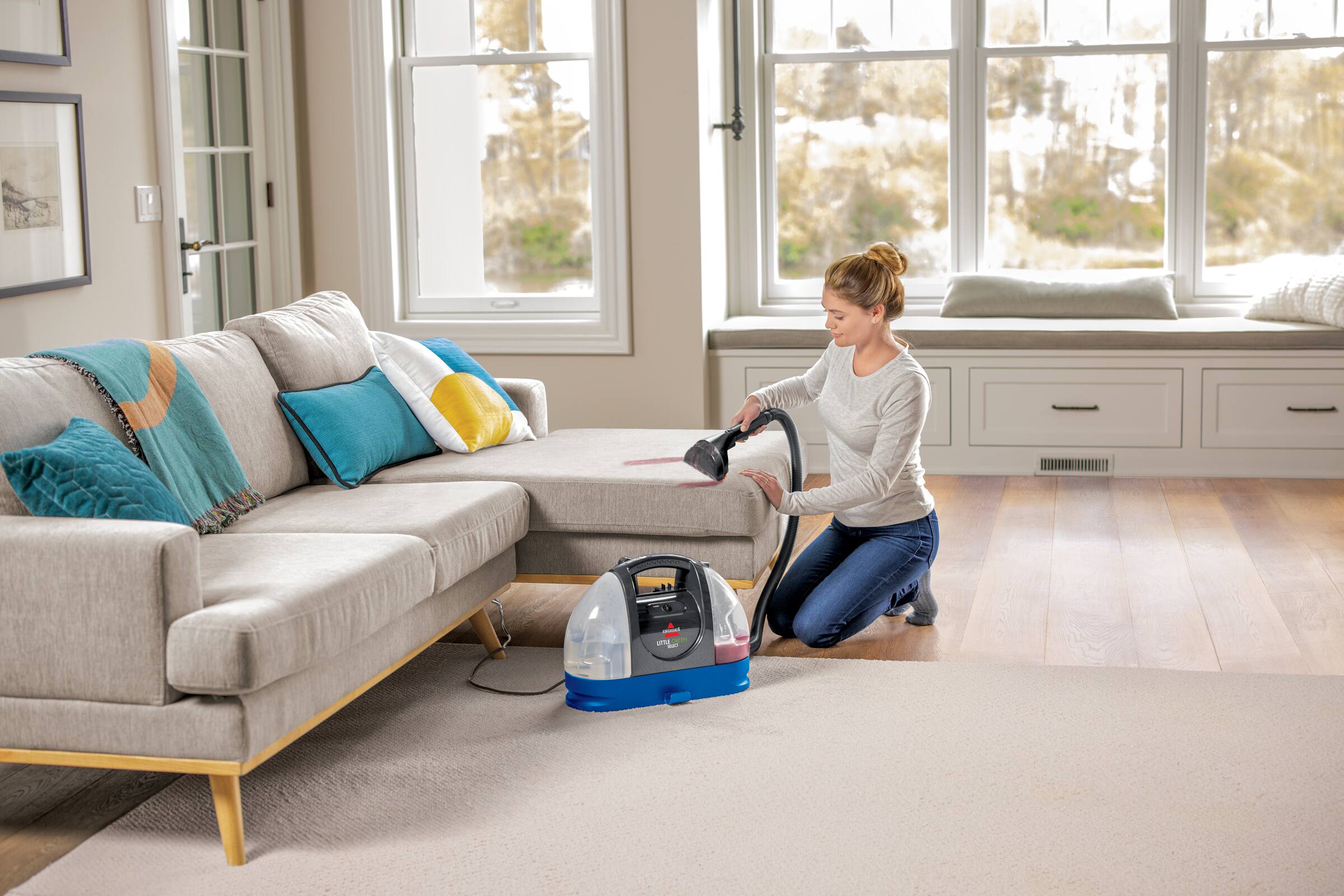 Alt View 11. BISSELL - BISSELL Little Green® Mini Cordless Carpet Cleaner - Tea.