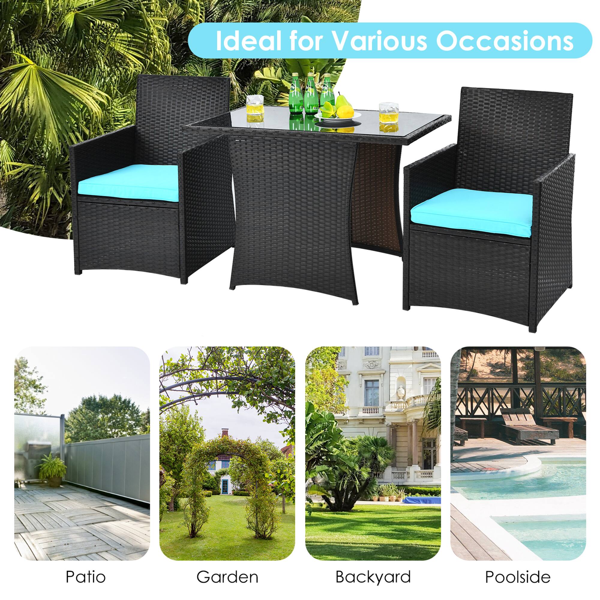 Ideal for Various Occasions

Patio
Garden
Backyard
Poolside