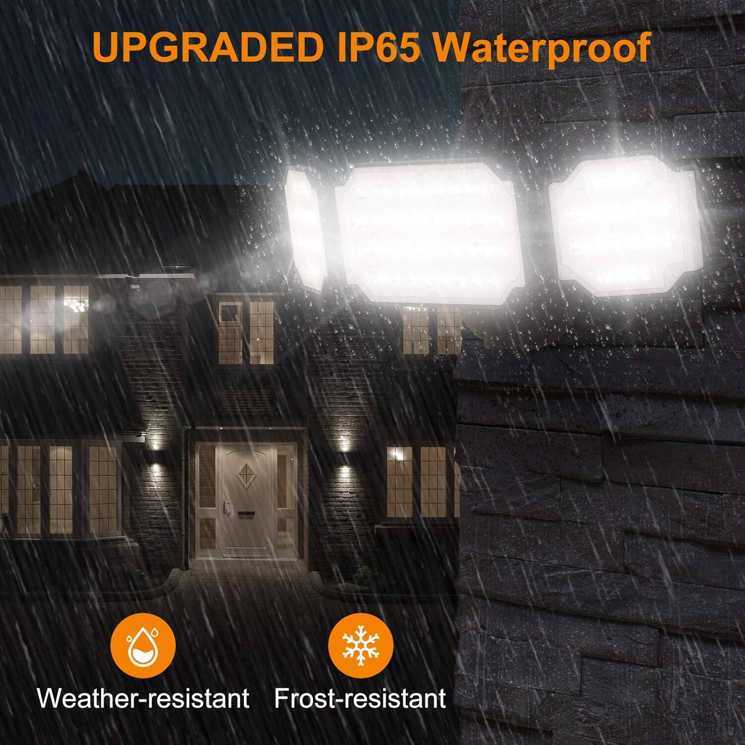 UPGRADED IP65 Waterproof  
Weather-resistant  
Frost-resistant