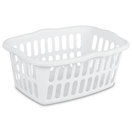 Sterilite - 1.5 Bushel Rectangular Plastic Laundry Basket Bins, 12 Pack - White