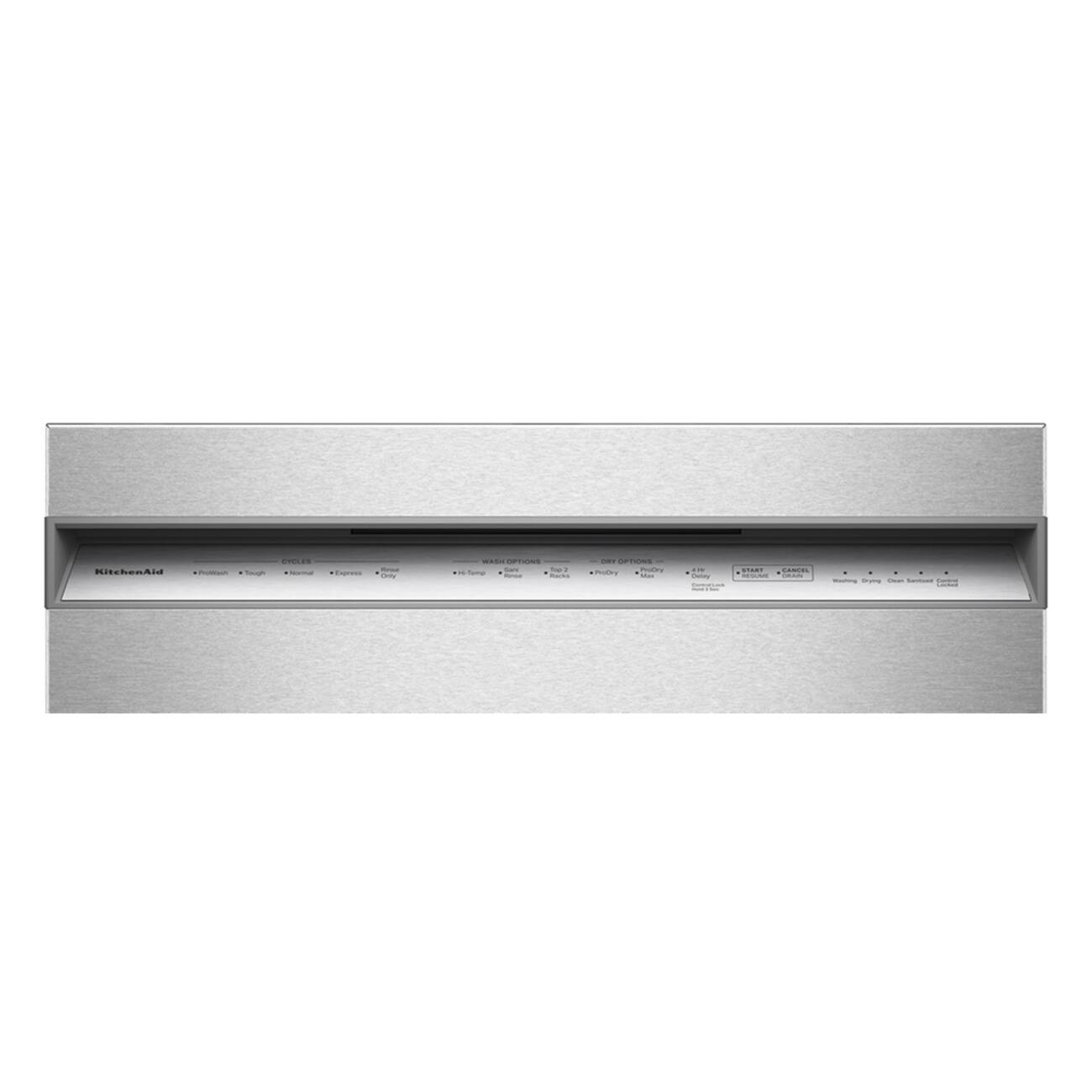KitchenAid
- Pots & Pans
- Towels
- Normal
- Express
- Heavy
- Wash Options
- Sanitize
- Extra High
- Start
- Cancel
- Wash
- Dry
- Extra Dry
- Steam