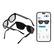 Alt View 16. Ampere - Dusk Lite Smart Sunglasses with Electronic Tint Adjustable Lenses - Black.