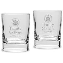 Jardine - Trinity Bantams 11.75oz. Square Double Old Fashioned Glass Set - Multicolor