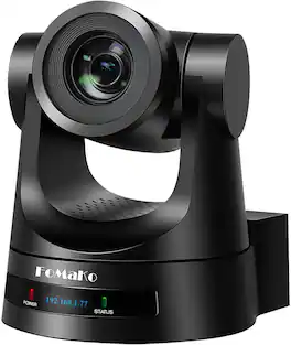 FoMaKo - FMK20SDI Pro 20x Optical Zoom AI Auto-Tracking for Church Services Worship Education - Black