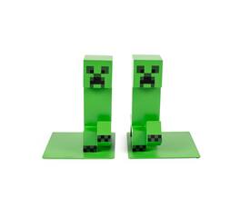 Ukonic - Minecraft 6-Inch Creeper Bookends | Set of 2 - Green