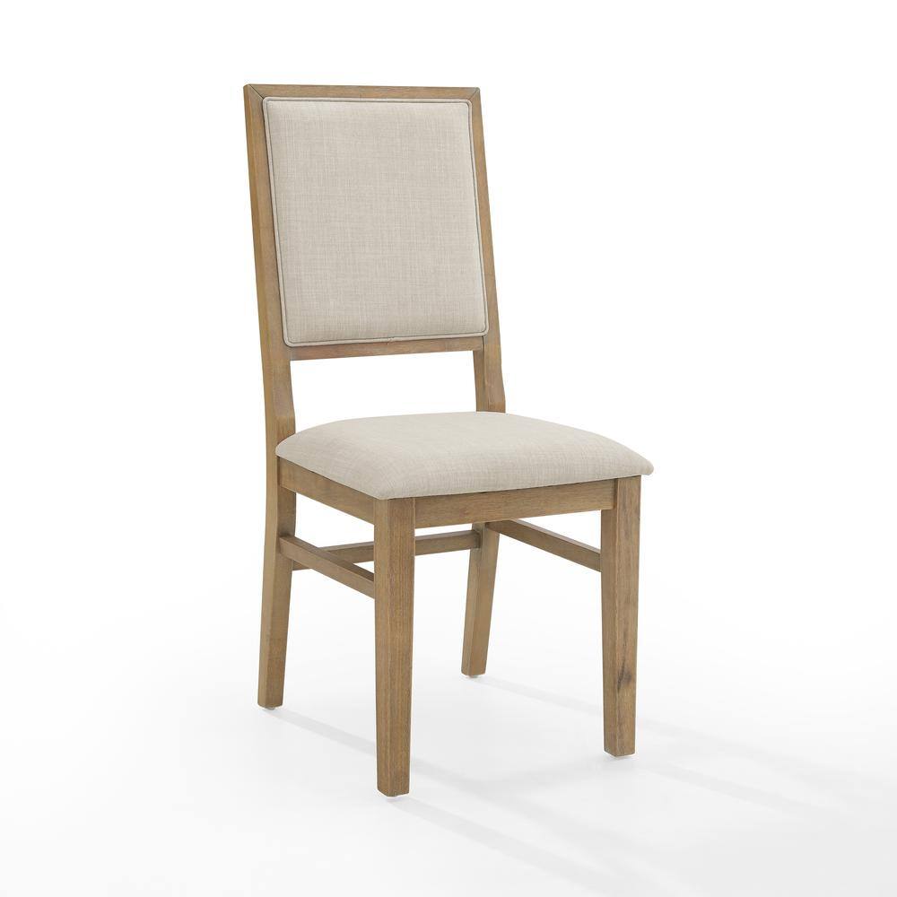 Alt View 3. Crosley Furniture - Joanna 4-Piece Upholstered Back Dining Chair Set - Brown.