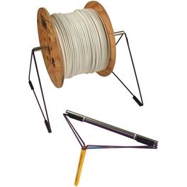 Labor Saving Devices - 20" DeCoil-Zit Collapsible Wire Reel and Cable Holder - Brown