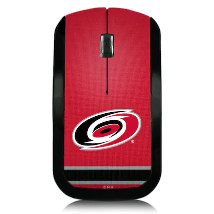 Front. Keyscaper - Carolina Hurricanes Stripe Wireless Mouse - Multicolor.