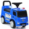 Costway - Kids Ride On Push Police Car Licensed Mercedes Benz Push and Ride Racer For Kids Aged Over 3 Years - Blue