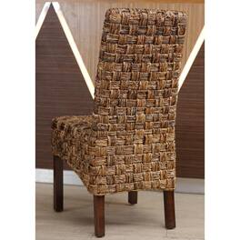 International Caravan - Victor Woven Abaca Dining Chair - Brown