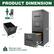 PRODUCT DIMENSION
UNIT INCH
72" 40.59"
15.6" 13" 9.8"
40.59" 14.96" 17.72"
Maximum load capacity every drawer 55 LBS