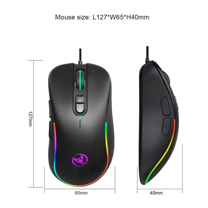 Mouse size: L127*W65*H40mm