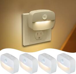 ACJPR - Motion Sensor Plug-In Night Light, Dimmable LED with Modes, 4-Pack (73)