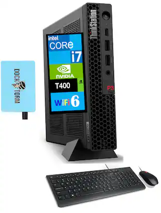 DOCK TORM
intel CORE i7
NVIDIA T400
WiFi 6
ThinkStation P3 Tiny