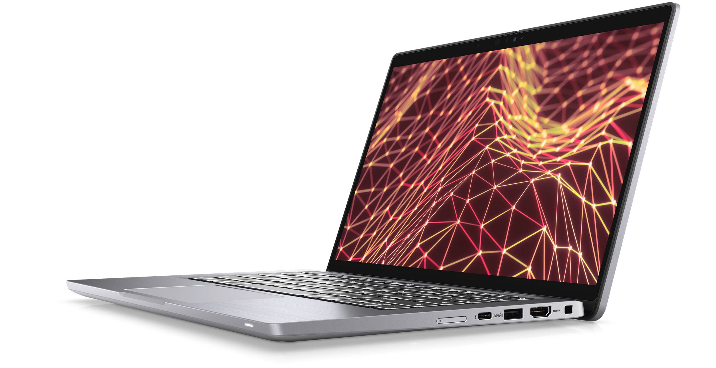 Angle. Dell - Latitude 7330 Notebook 2 in 1 Laptop PC, Touch 13" FHD, Intel Core i5-12th, 256GB NVMe + 16GB RAM, Backlit KB, Webcam..