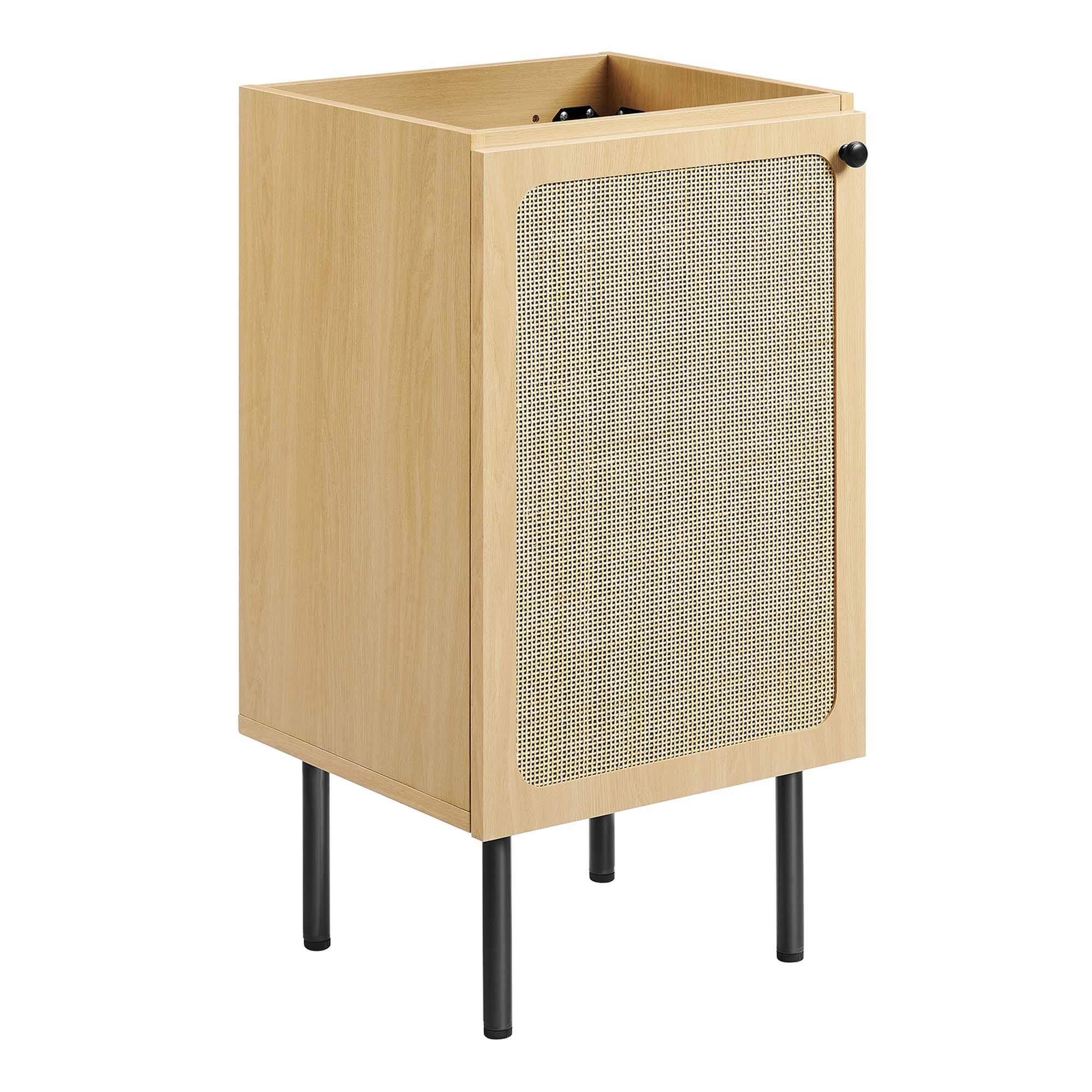 Alt View 2. Modway - Chaucer Bathroom Vanity with White Basin Included by Modway - Oak White.