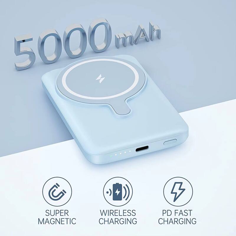 5000 mAh SUPER MAGNETIC WIRELESS PD FAST CHARGING