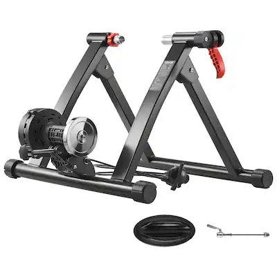 VEVOR - Bike Trainer, 6 Level Resistance, 26-29 in & 700C Wheels, Foldable Magnetic Bicycle Stationary Stand for Exercise Riding - Black VEVOR - Bike Trainer, 6 Level Resistance, 26-29 in & 700C Wheels, Foldable Magnetic Bicycle Stationary Stand for Exercise Riding - Black
