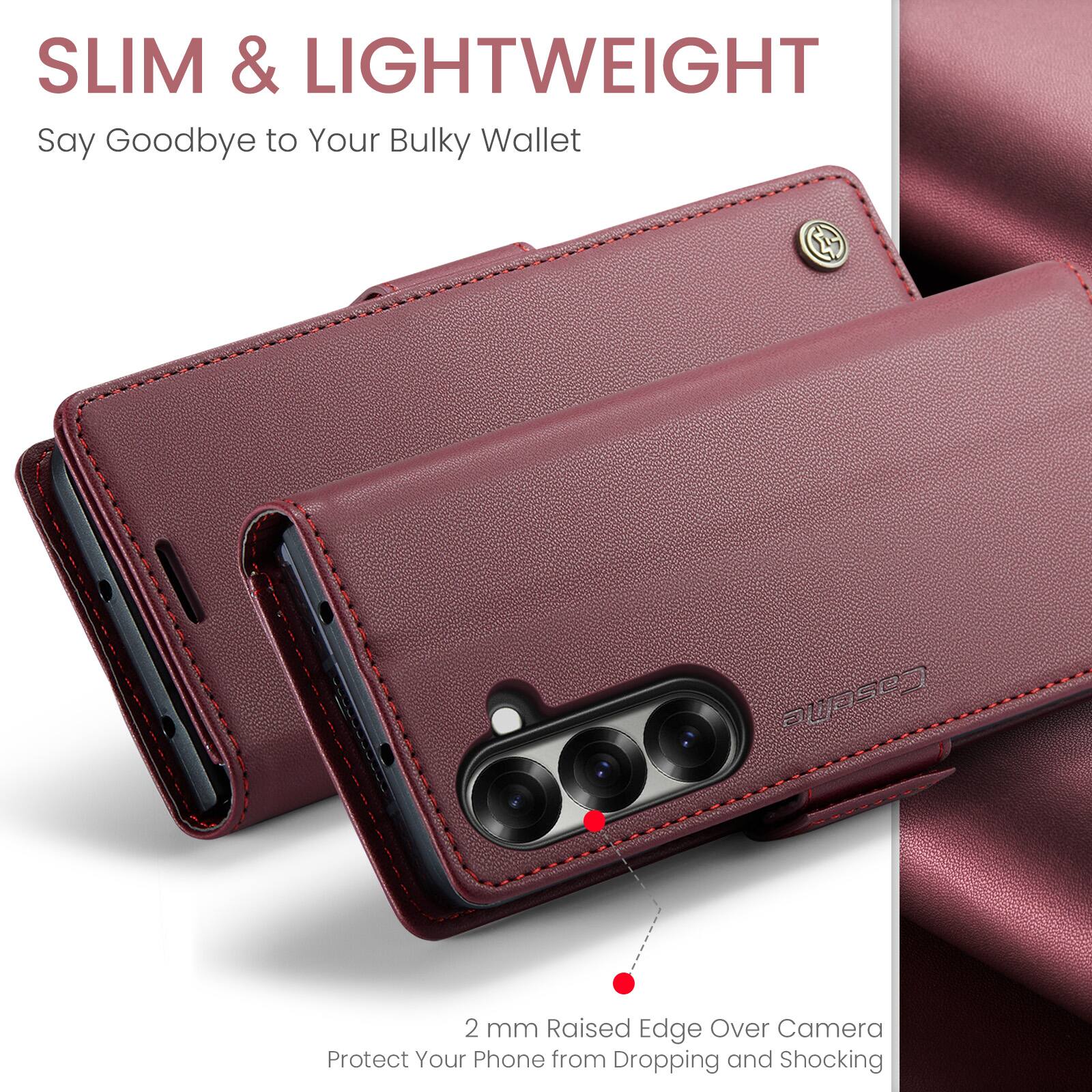 SLIM & LIGHTWEIGHT  
Say Goodbye to Your Bulky Wallet  

PUNSCa  
2 mm Raised Edge Over Camera  
Protect Your Phone from Dropping and Shocking