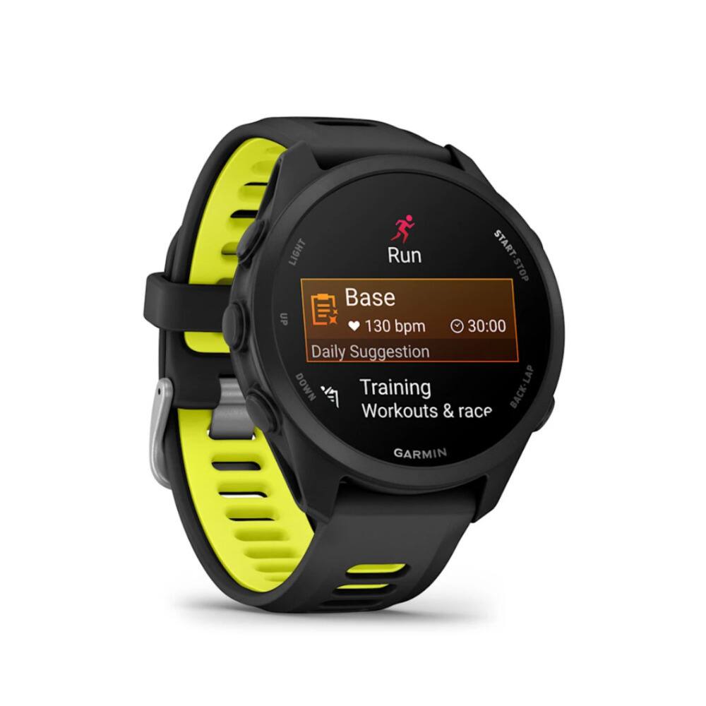LIGHT Run START-STOP Base UP 130 bpm 30:00 Daily Suggestion DOWN Training Workouts & BACK-LAP race GARMIN