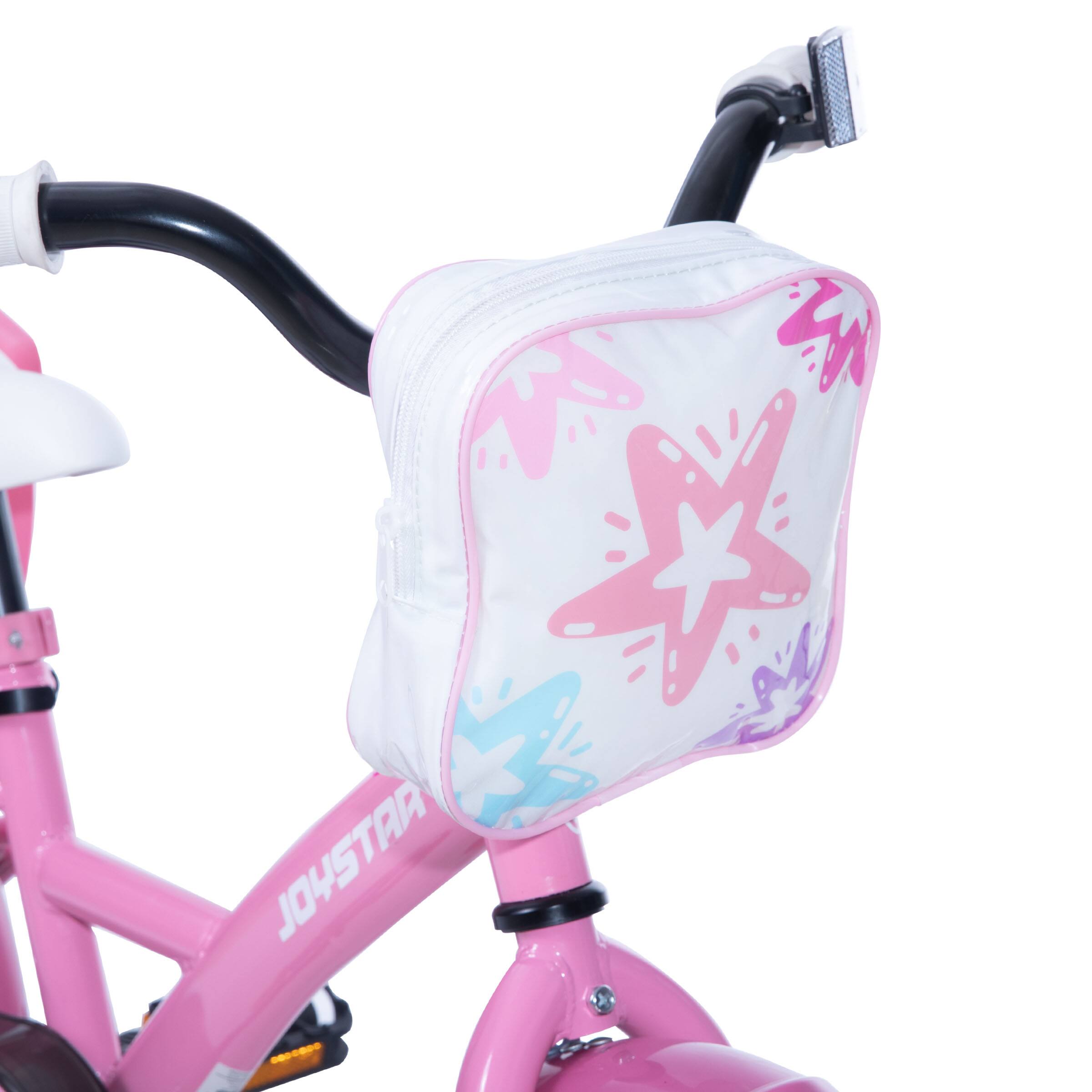 Alt View 6. JOYSTAR - JOYSTAR Zinnia 16" Kids Bike for Ages 4-7 Girls, Children's Bicycle with Training Wheels & Doll Seat, Pink - Pink.