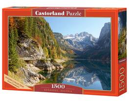 Castorland - 1500 Piece Jigsaw Puzzles, Gosausee, Austria, Idyllic puzzle, Mountain view, Adult Puzzles, C-152018-2 - Red