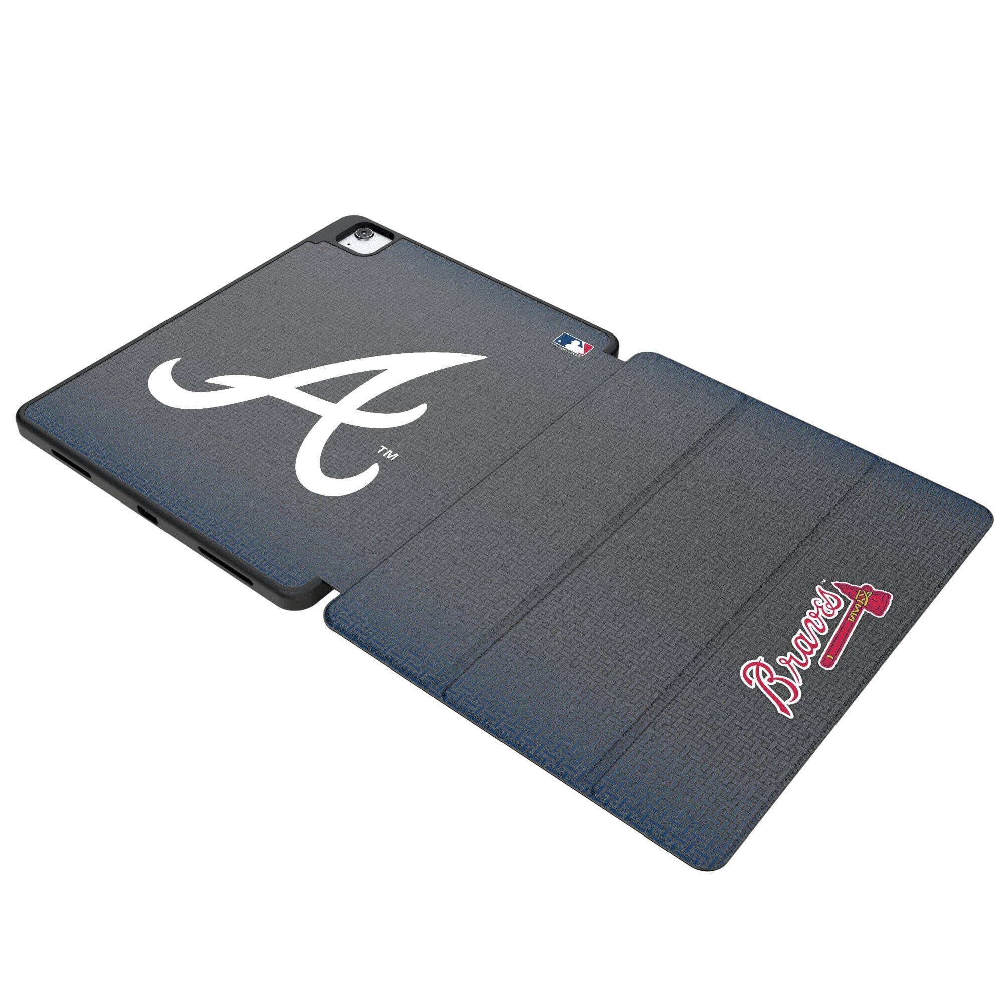 Front. Keyscaper - Atlanta Braves iPad Case - 13in Air M2 - Black.