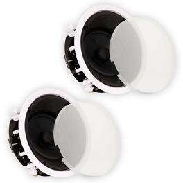 Theater Solutions by Goldwood - TSS6A Home Theater Deluxe in Ceiling 6.5" Angled 2 Speaker Set - Paintable White
