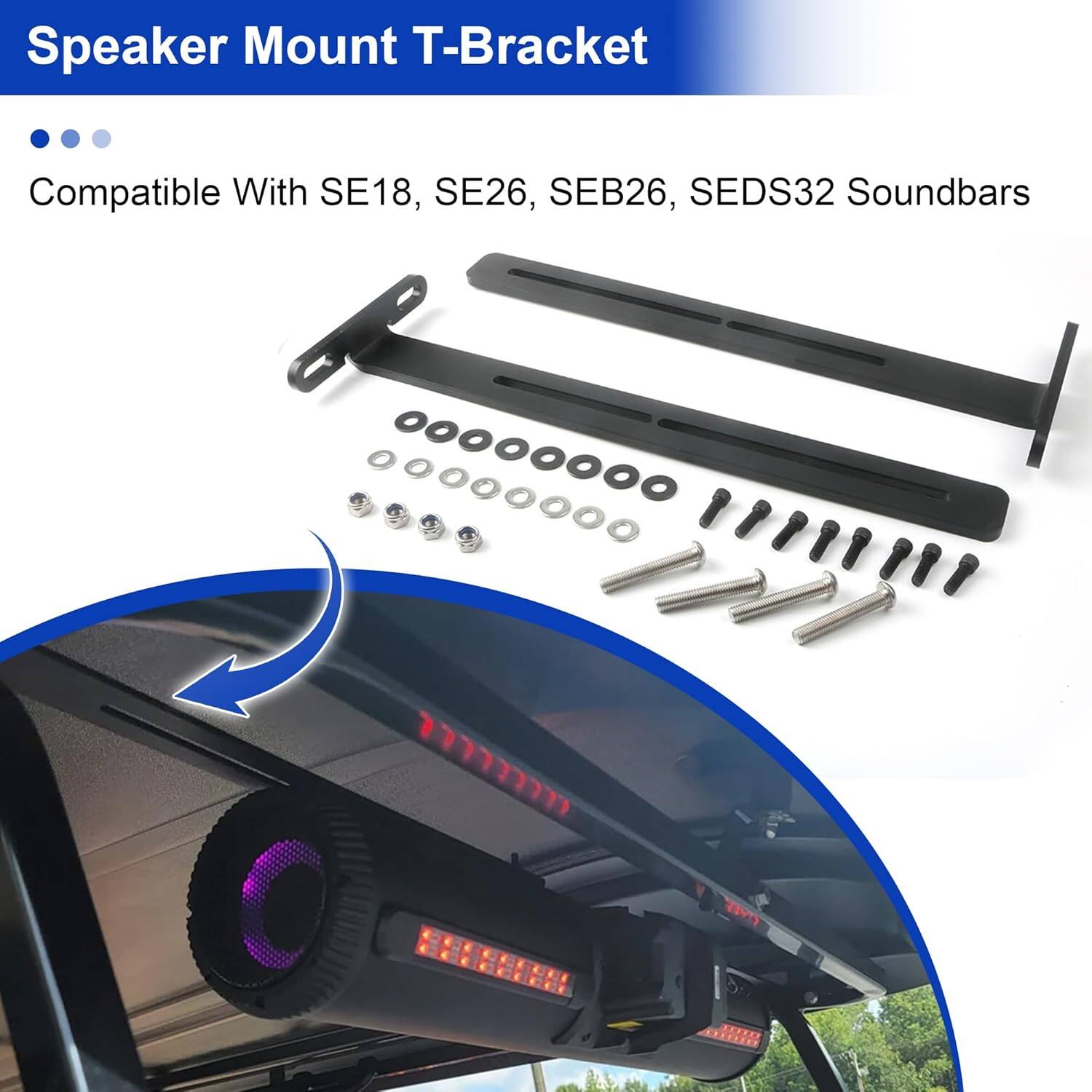 Speaker Mount T-Bracket

Compatible With SE18, SE26, SEB26, SEDS32 Soundbars